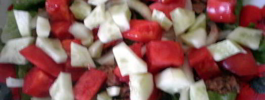 салат с тунцом и сыром фета. Шаг 6