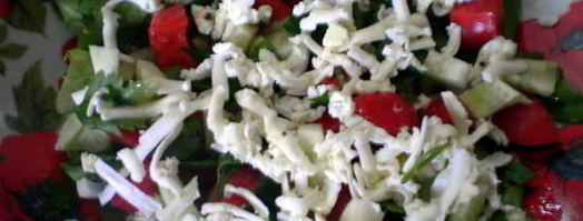 салат с тунцом и сыром фета. Шаг 8