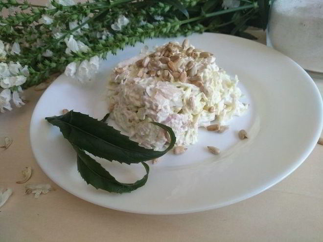 Рецепт салата семечка