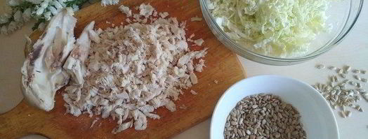 салат семечка. Шаг 3