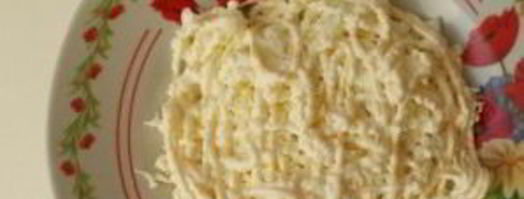 салат шапка деда мороза. Шаг 3