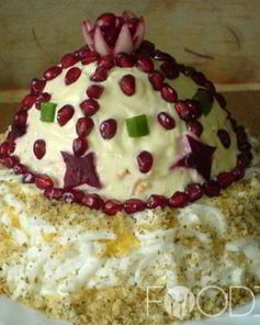 Салат Шапка мономаха