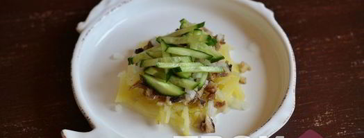 салат со шпротами. Шаг 5