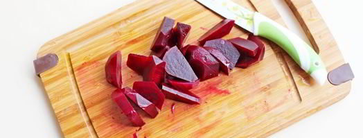 салат со свеклой, апельсином и козьим сыром. Шаг 2