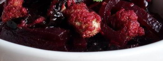 салат со свеклой, черносливом и отрубями. Шаг 11