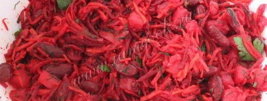 салат со свеклой и фасолью. Шаг 13