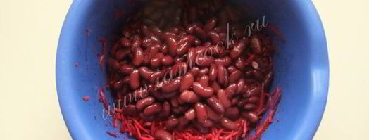 салат со свеклой и фасолью. Шаг 6