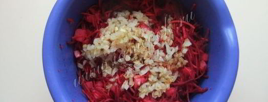 салат со свеклой и фасолью. Шаг 10