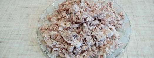 салат сугроб. Шаг 2