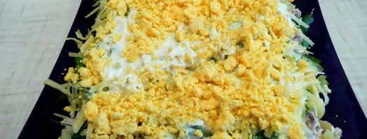 салат сугроб. Шаг 11