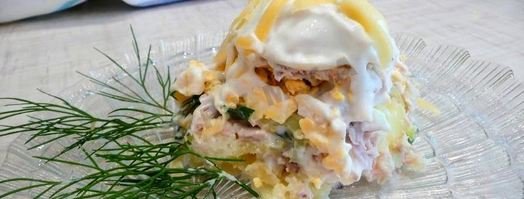 салат сугроб. Шаг 17