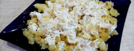 салат сугроб. Шаг 7