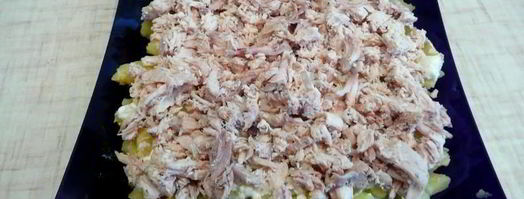 салат сугроб. Шаг 8