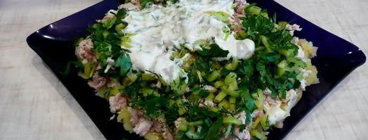 салат сугроб. Шаг 9