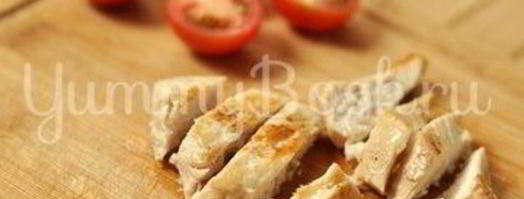 салат цезарь с курицей. Шаг 7