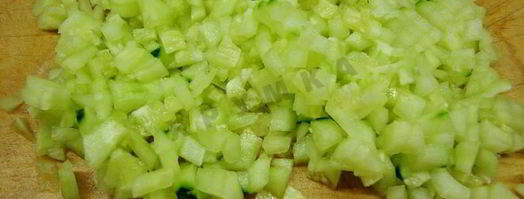 салат зимний со свежими огурцами. Шаг 6