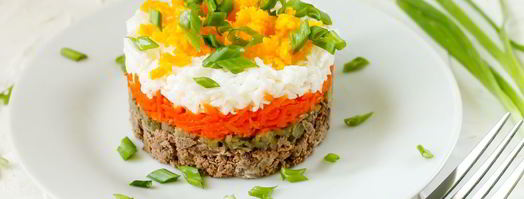 слоеный салат с говяжьей печенью. Шаг 7