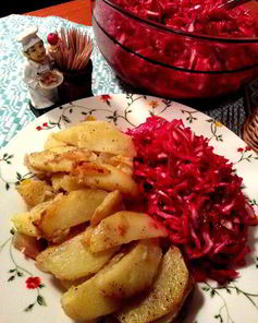 Свекольный салат Смерть вампирам на Halloween