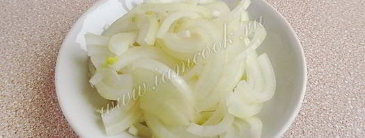 теплый салат из куриной печени. Шаг 4