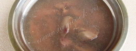 теплый салат из куриной печени. Шаг 6