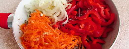 теплый салат из куриной печени. Шаг 9