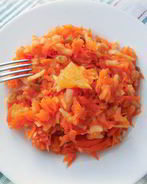 Тыквенный салат с апельсином