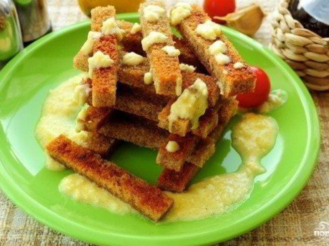 Рецепт чесночного соуса для гренок