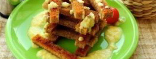 чесночный соус для гренок. Шаг 4