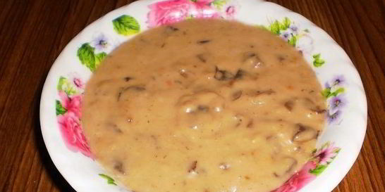 Грибной соус из сушеных грибов