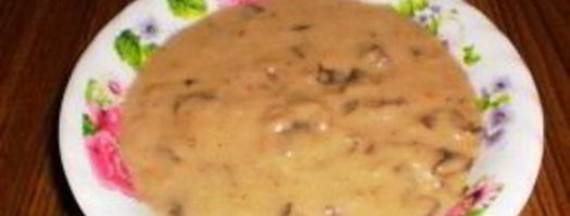 грибной соус из сушеных грибов. Шаг 8