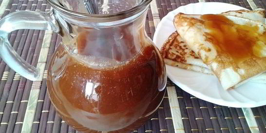 Карамельный соус из кефира