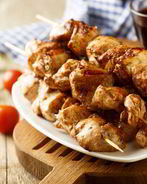 Куриный шашлык в маринаде из кетчупа и соевого соуса