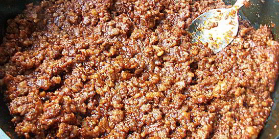 Мясная заправка для пасты