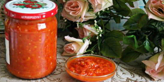 Острый томатный соус со сладким перцем на зиму