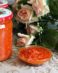 Острый томатный соус со сладким перцем на зиму