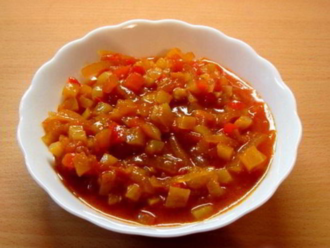 Рецепт овощного салата-соуса анкл бенс на зиму