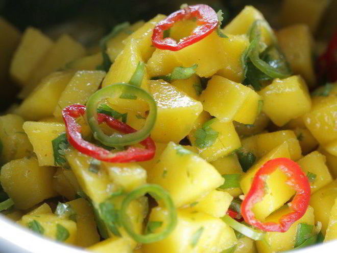 Рецепт салата-соуса из манго