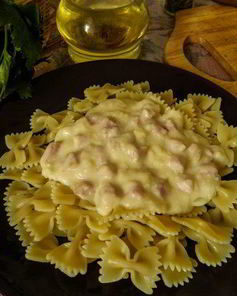 Сливочный соус с ветчиной