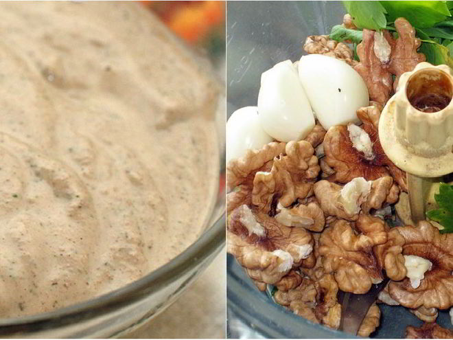 Рецепт соуса баже из грецких орехов