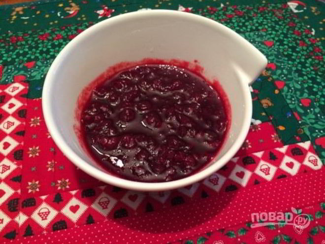 Рецепт соуса из брусники к мясу