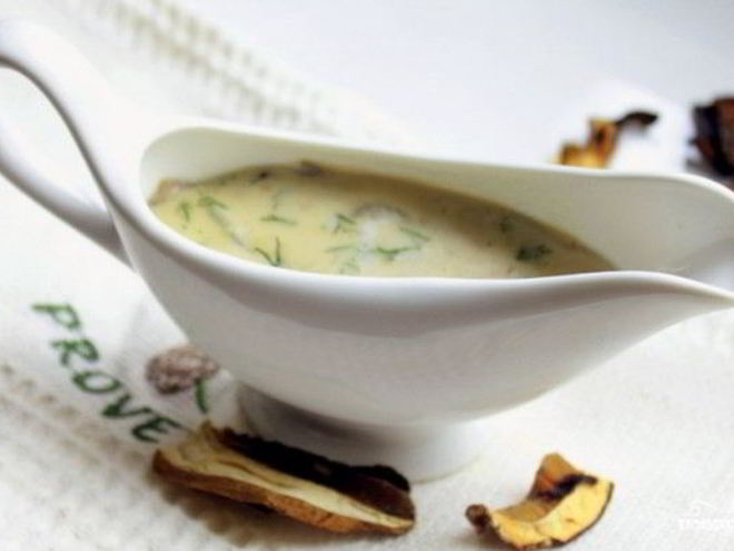 Рецепт соуса из сушеных грибов