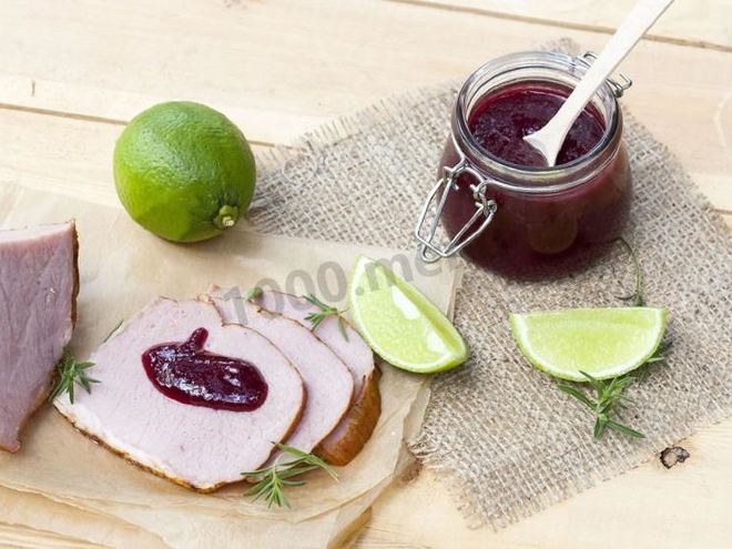 Рецепт соуса из вишни к мясу на зиму