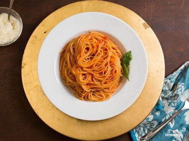 Рецепт соуса к макаронам из томатной пасты