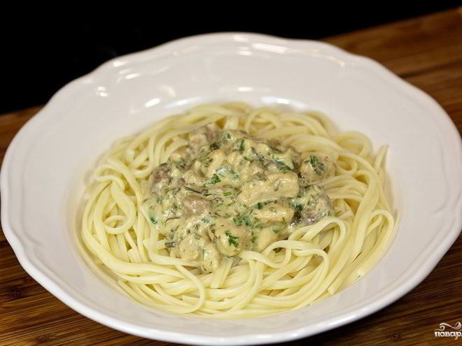 Рецепт соуса с курицей и грибами