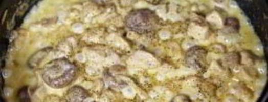 соус с курицей и грибами. Шаг 6