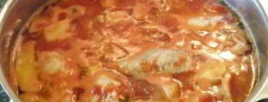 соус с курицей и картошкой. Шаг 11