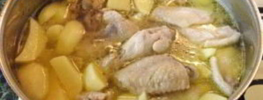 соус с курицей и картошкой. Шаг 7