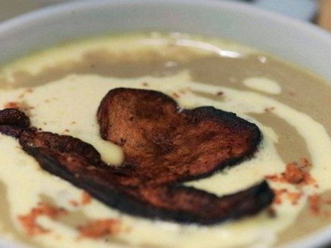 Рецепт ароматного супа грибного капучино