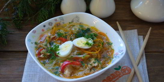 Азиатский куриный суп