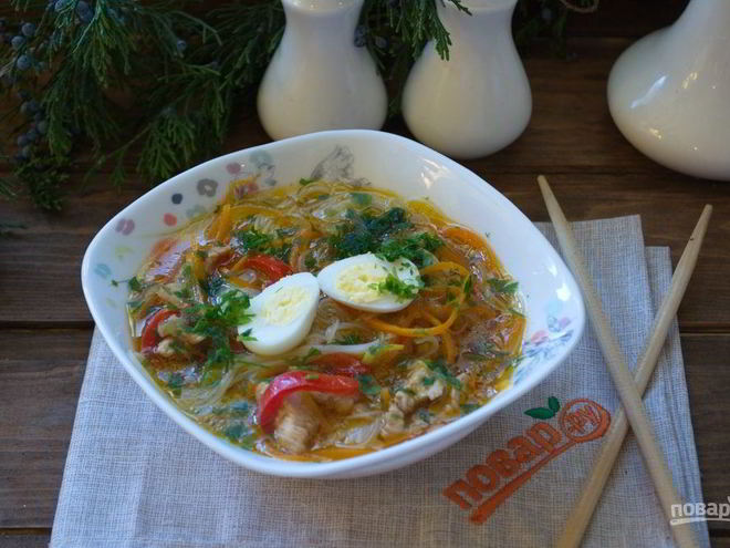 Рецепт азиатского куриного супа
